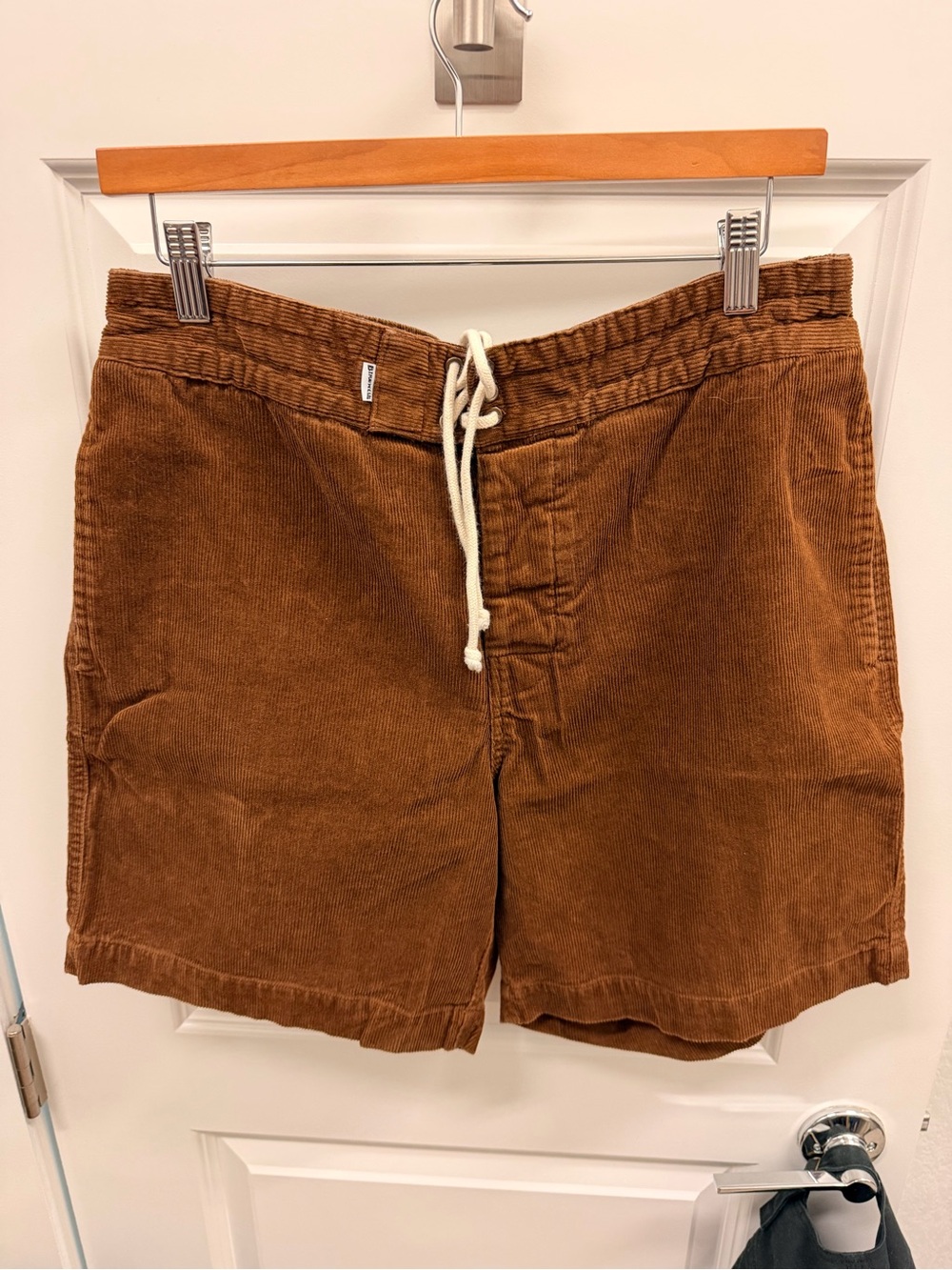 Birdwell Corduroy Drawstring Shorts in Rich Brown